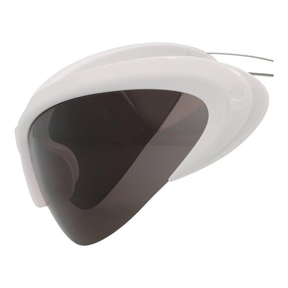 Balenciaga Unisex Shield/Wrap White Silver Grey Fashion Designer Eyewear - Picture 4 of 4